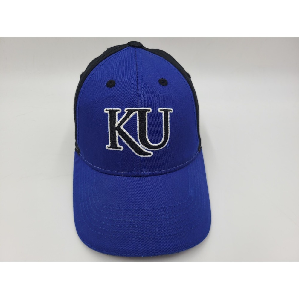 University of Kansas Jayhawks Captivating Headgear Adjustable Hat Cap Blue Black